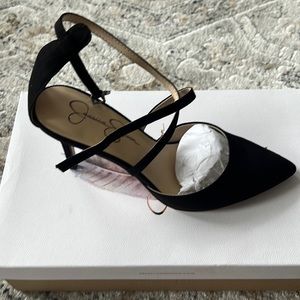 Black Jessica Simpson criss cross heel